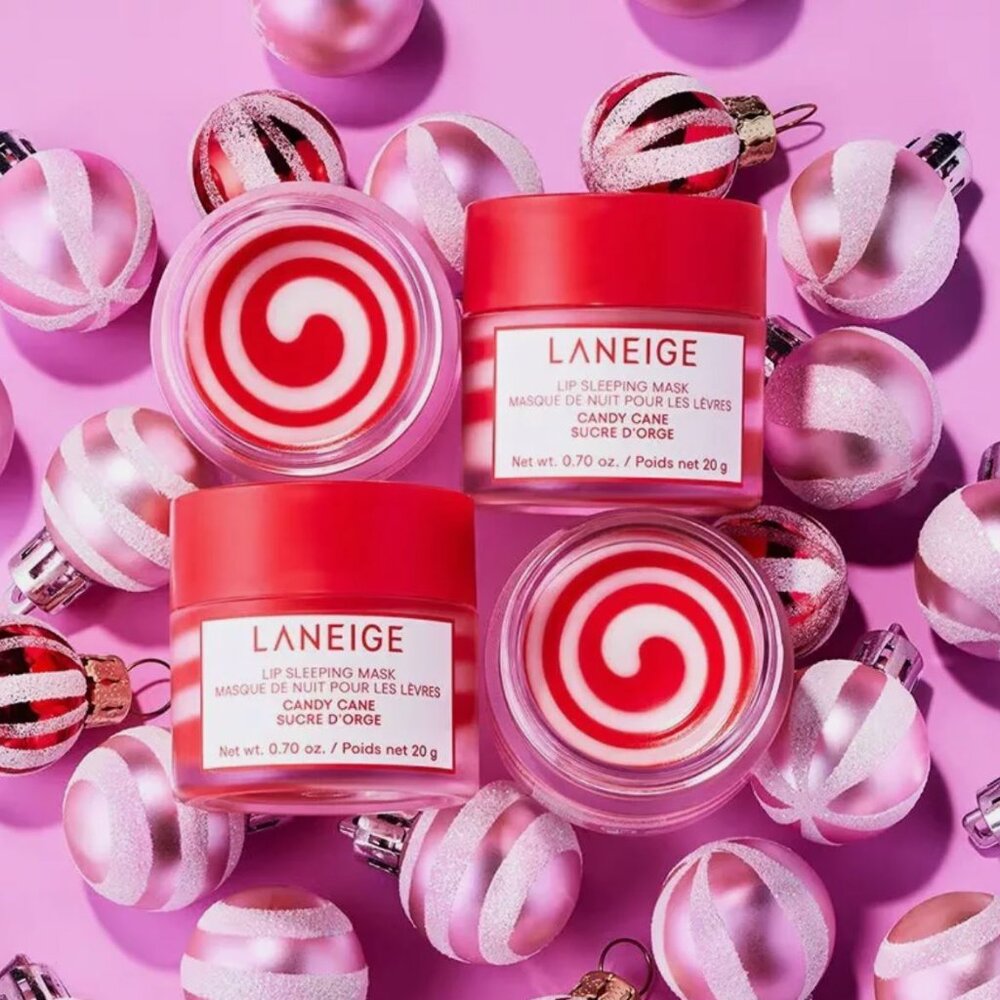 Laneige Candy Cane Lip Sleeping Mask NIB Limited Edition X1